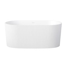 Avalon 1500mm Acrylic Fluted Freestanding Bath with Overflow